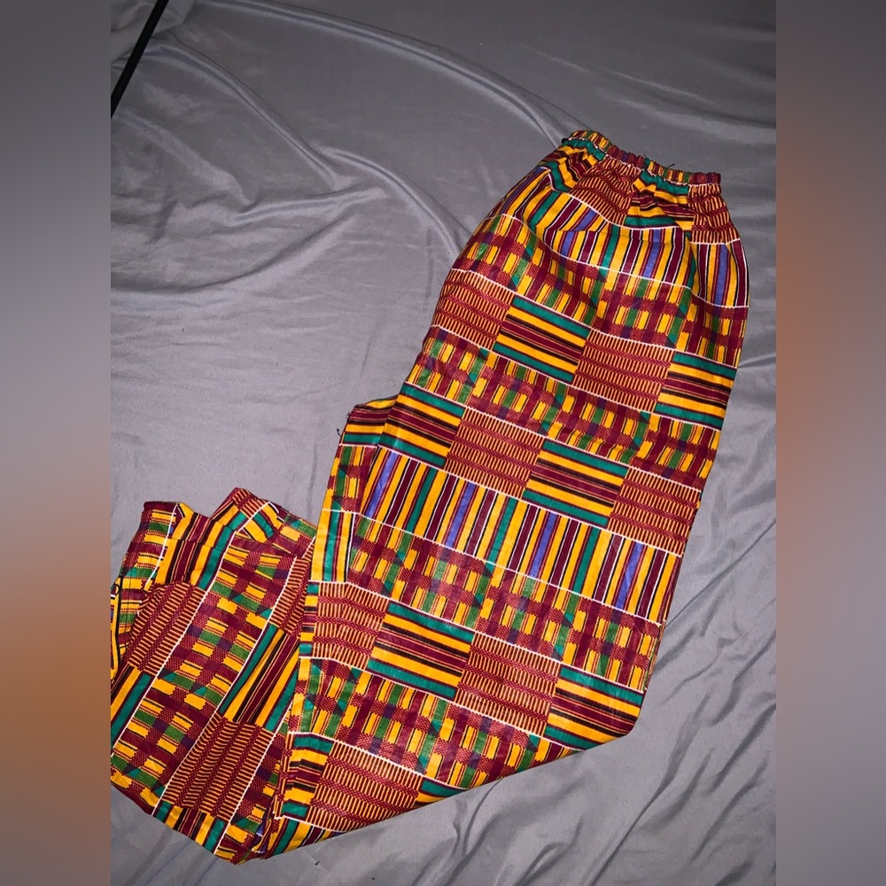 AFRICAN PRINT PANTS - Picture 2 of 3